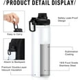 thumbnail image 3 of 8 Pack Sublimation Sports Water Bottle Stainless Steel Vacuum Flask Sublimation Water Bottle Blanks Large Mouth Insulated Bottles Heat Transfer Insulated Flask with Spout Lid for Kids DIY Gift (32 oz), 3 of 5