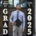 thumbnail image 4 of Graduation Decorations 2025 Banner Porch Sign You Did It Class of 2025 Graduates Party Supplies Congrats Grad Front Door or Yard Porch Signs Decor Graduation Banners for Party Decorations, 4 of 10