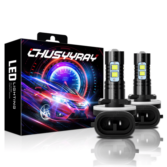 1 Pair 881 LED Fog Light Driving Bulbs 862 886 889 894 896 898 Xenon White 6000K Plug&Play