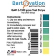 thumbnail image 3 of Tiras de prueba: desinfectante de amonio cuaternario Bartovation, 0-1500 ppm, 3 of 3