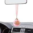 thumbnail image 4 of MyMiniFactory Car Mirror Hanging Accessories Rearview Mirror Hanging Bling Decoration Pink Fluffy Luxury Diamond Crown, 4 of 6