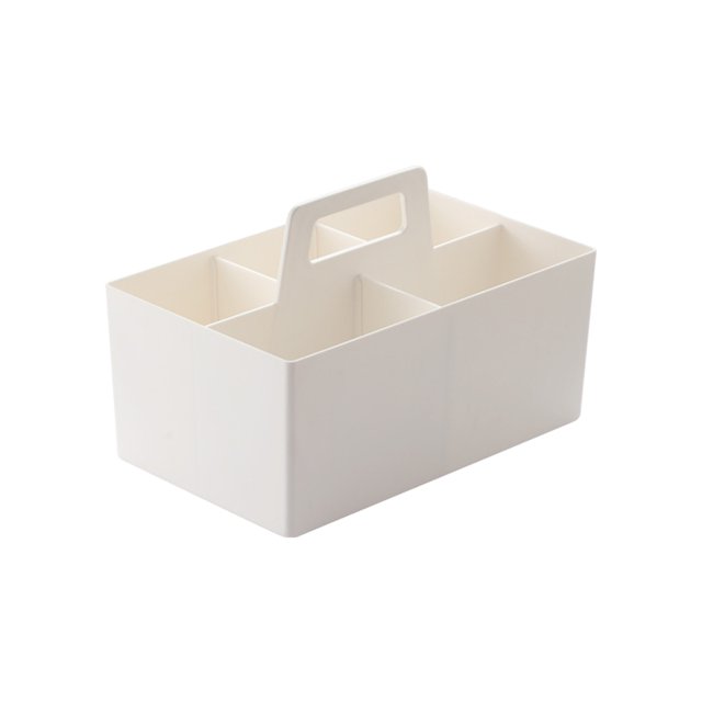 WRKEKC Clearance Stackable Plastic Storage Basket, Multi-Compartment Organizer for Home or Dorm, Durable and Portable