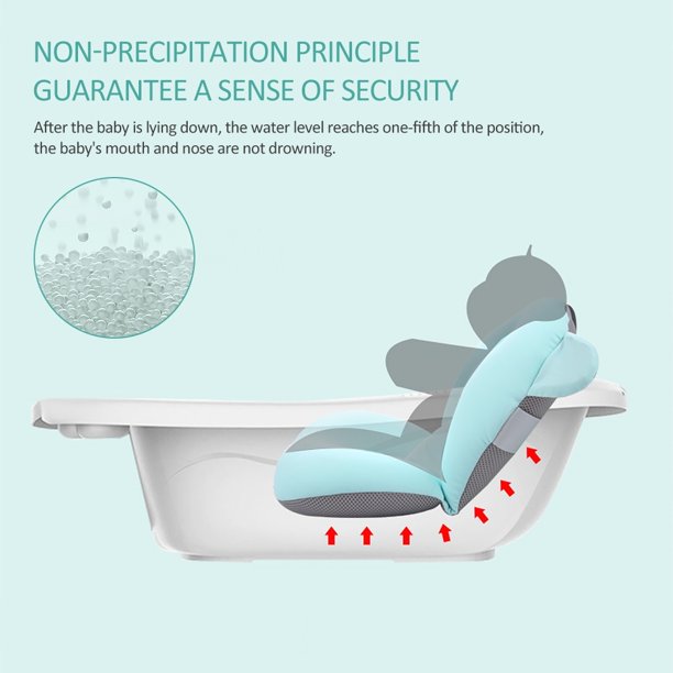 Baby Bath Tub Pillow Floating AntiSlip Bath Cushion Soft Seat Bathtub