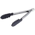 thumbnail image 1 of Cuisipro Silicone Locking Tongs - Black, 9.5", 1 of 2