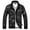 Black, variant on Tejiojio Winter Clearance DiscountMen's Winter Leather Jacket Biker Motorcycle Zipper Long Sleeve Coat Top Blouses