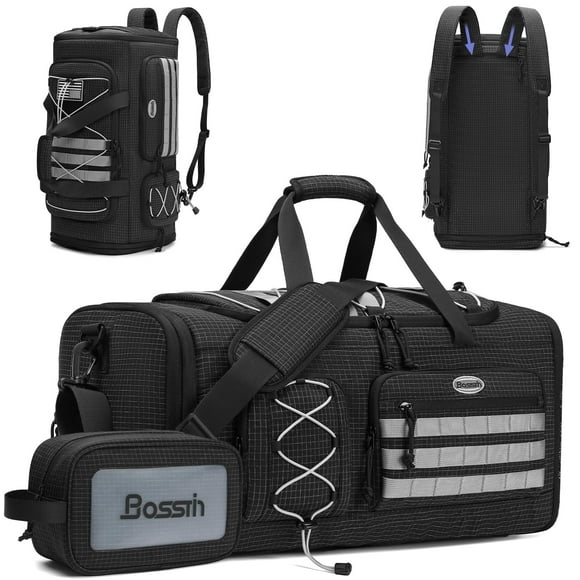 Bolsa de gimnasio BOSSTIN Bosstin, 45 L, bolsa de viaje deportiva negra