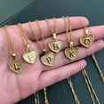 thumbnail image 3 of NICKSUN Initial Necklaces for Women, 14K Gold Plated Round Letter Pendant Capital Monogram Necklace Alphabets from A-Z Chain Jewelry, 3 of 23