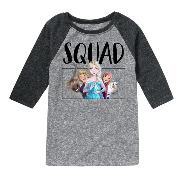 Frozen - Squad - Toddler And Youth Raglan Graphic T-Shirt