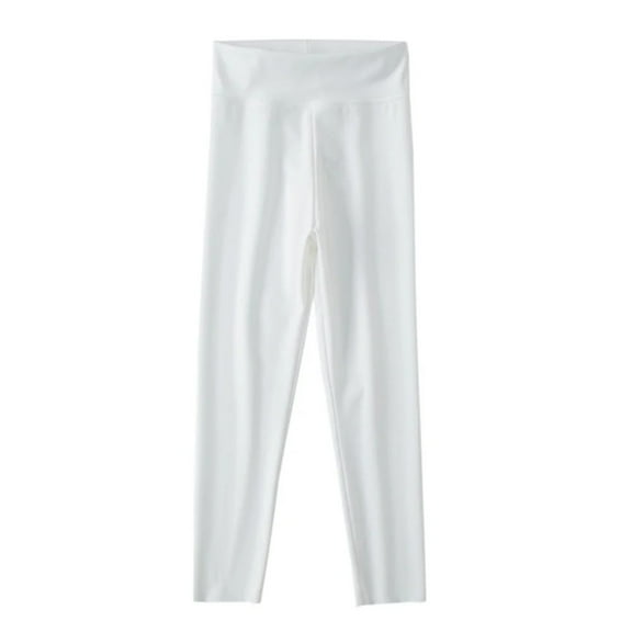 XBASW Toddler Baby Girls Yoga Leggings High Waist Shark Pants Solid Color Stretch Tights Kids Spring Fall Soft Trousers for 3-12 Years Girls