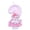 B, variant on Elegant Pink Glitter Number Candle Decorative Birthday Cake Topper for Milestone Anniversary Celebrations and Party Decor Number 1