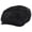 Black, variant on Pigskin Distressed Leather Newsboy Cap - XL - Chocolate Brown