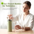 thumbnail image 4 of XQWJWLA 4 in 1 Travel Dispenser Bottle, Refillable Leak Proof Travel Containers Cosmetic Pump Dispensers, Portable,4 Pack 30ML Travel Bottles for Toiletries(Green,1PCS), 4 of 7