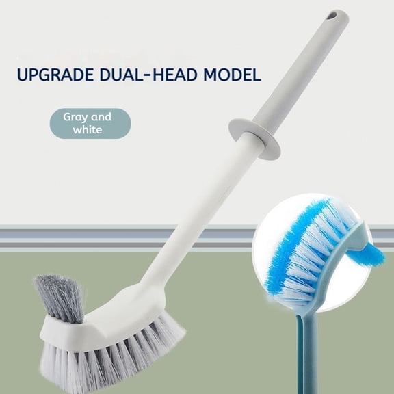 Toilet Brush, Wall Mounted Cleaning Brush, Double-sided Bristles for Hard-to-Reach Areas, Bathroom and Toilet Cleaning, Household Cleaning Tool