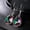 02#Multicolor, variant on 925Silver Women Mystic Topaz Earrings Ear Hook Dangle Wedding Rainbow CZ Jewelry-01#Rainbow