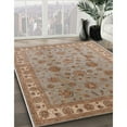 thumbnail image 3 of Ahgly Company Machine Washable Indoor Square Industrial Modern Gold Brown Area Rugs, 7' Square, 3 of 7