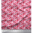 thumbnail image 1 of Soimoi Silk Fabric Leaves & Floral Shirting Decor Fabric Printed Yard 42 Inch Wide, 1 of 1