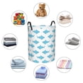 Adobk Party Shark Cute Print Laundry Basket,irty Clothes Hamper with