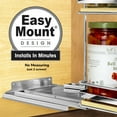 thumbnail image 6 of LYNK PROFESSIONAL Elite 10-1/4" Wide Double Pull Out Spice Rack Organizer for Cabinet, Slide Out Shelf, Chrome, 6 of 9