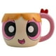 thumbnail image 1 of Taza Grande de Cerámica, Diseño Esculpido en 3D, Chicas Super Poderosas, Modelo Bombón, Capacidad 591 mililitros, 1 of 4