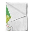 thumbnail image 2 of Map Soft Flannel Fleece Blanket, Map of South and North America with Countries Capitals and Major Cities Colorful Design, Cozy Plush for Indoor and Outdoor Use, 70" x 90", Multicolor, by Ambesonne, 2 of 5
