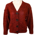 thumbnail image 1 of Kensie Girl - Ravishing Red Mix Juniors Cardigan Sweater, 1 of 1