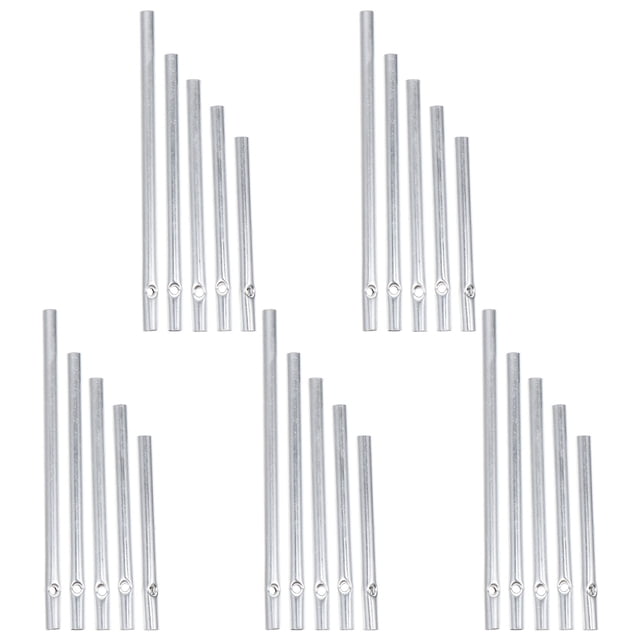 25 piezas de tubo de aluminio para carillón de viento, accesorios para hacer carillón de viento, tubo de aluminio