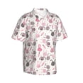 thumbnail image 2 of Daiia Rabbit And Carrot Hawaiian Shirt for Men Gentle Cotton Regular Short Sleeve Casual-Medium, 2 of 9