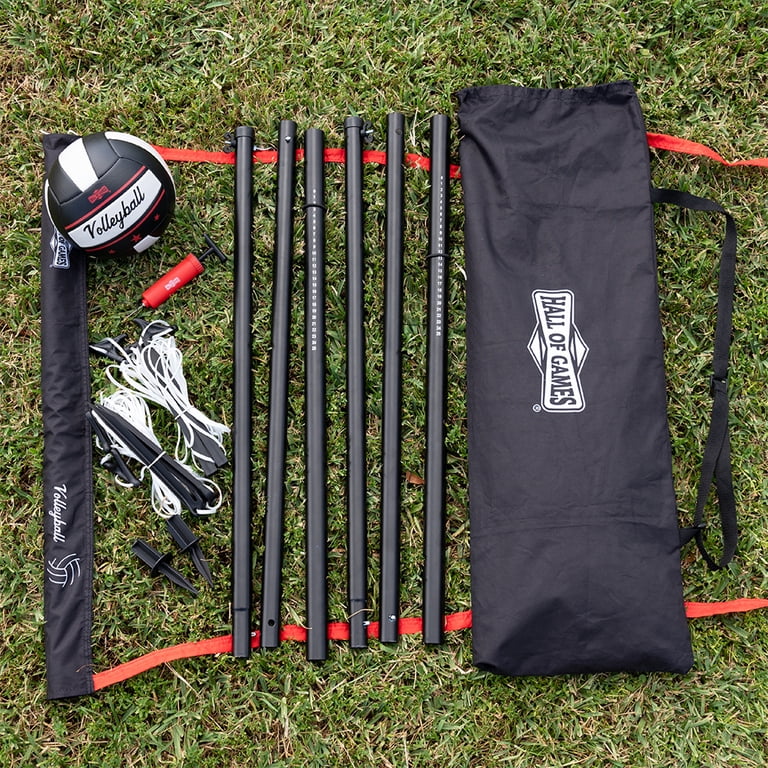 Hall of Games 32 ft Volleyball Set with Steel Poles and Ball photo 1