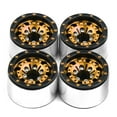 thumbnail image 2 of 4-Piece Aluminum Alloy Remote Control Car Wheel Rims, 28mm Outer Diameter x 18mm Width, BJM499 Model, Black Color, Compatible with 1/18 and 1/24 Scale RC Vehicles, Plastic Packaged Replacement Parts, 2 of 6