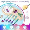 thumbnail image 3 of Utensilios para niños pequeños Pimoys Rainbow, juego de 12 piezas, 3 of 6