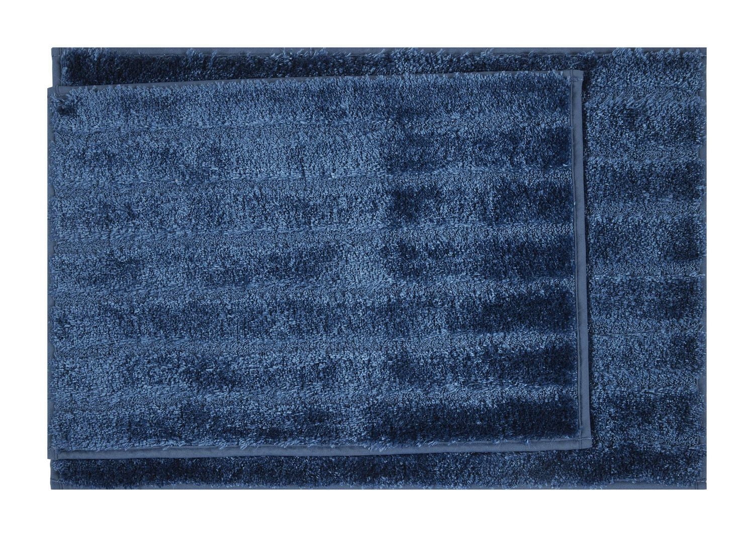 Ensemble de tapis pour salle de bain 2 pièces à rayures touffetées bleu foncé Mainstays