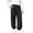 Black, variant on Ashirexll Girls Pants Elastic Waist Side Bow Knot Cuffed Pants Lightweight Breathable Loose Pants for 5-15 Years
