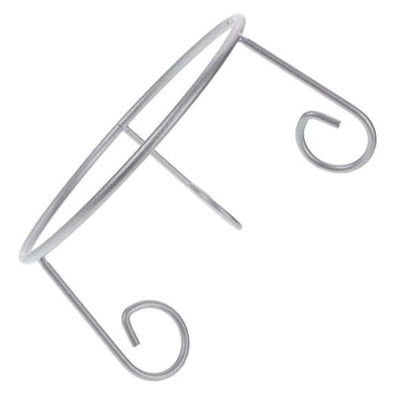 Milisten Plated Silver Metal Crystal Ball Stand for Home Decor Sphere Holder Display Rack