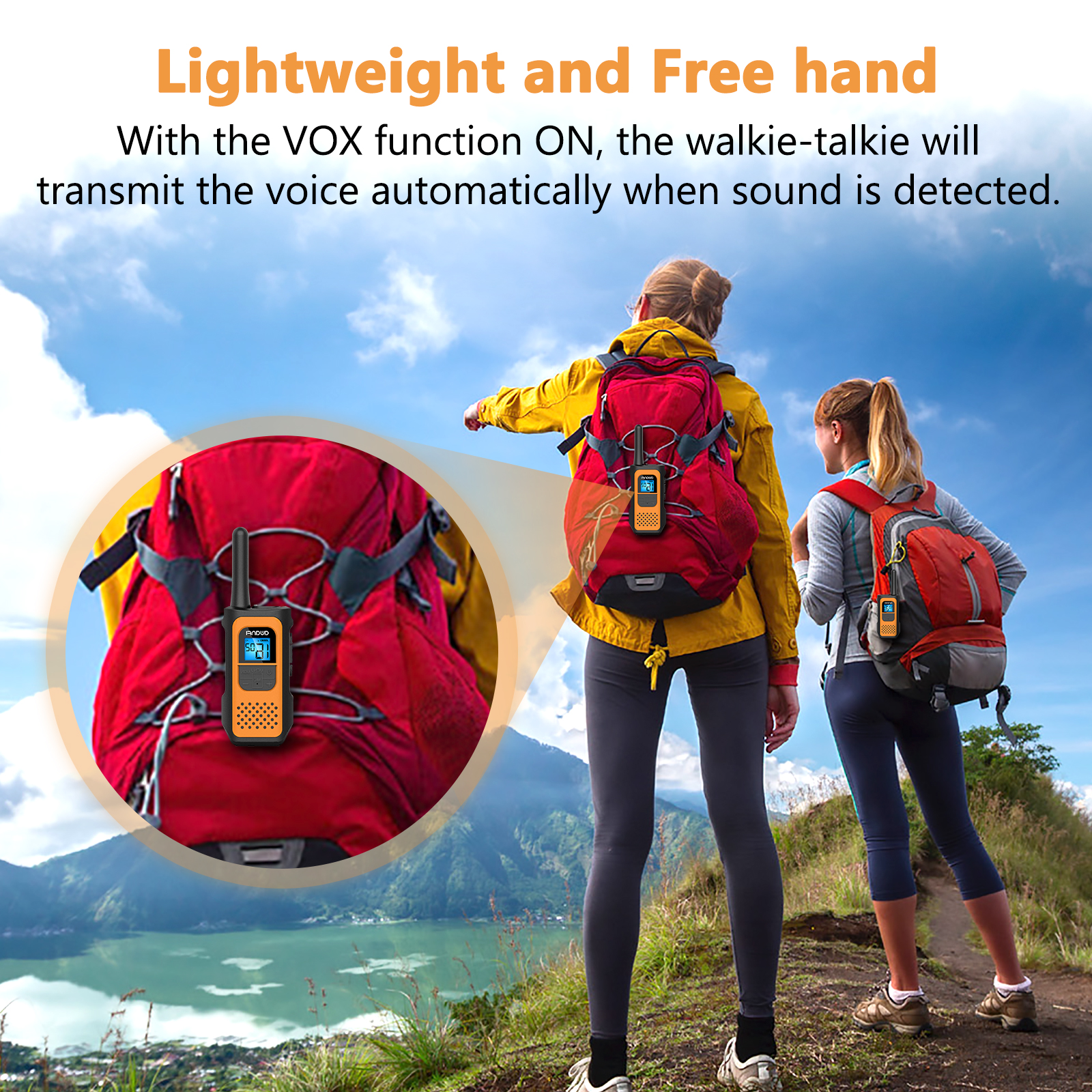 AWANFI Rechargeable Walkie Talkies 4-Pack photo 7