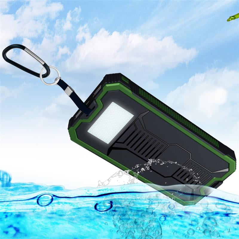 iMeshbean Solar Charger with 6LED Flashlight 15000mAh Solar Power Bank