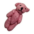 thumbnail image 5 of Hellery Mini Joint Teddy Bear Cute Bears Dolls DIY Accessory Soft Bag Charm Wedding Gift Box Doll Stuffed Animal for Wedding Birthday Pink, 5 of 8