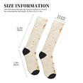 thumbnail image 2 of Lsque Pita Tortilla Pattern Sport Compression Socks for Men & Women 15-20 mmHg Knee High Nurse Pregnant Running Medical and Travel Athletic, 2 of 6