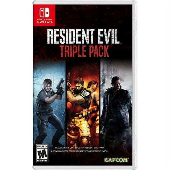 Resident Evil Triple Pack (RE4, 5, and 6) (Nintendo Switch)