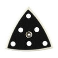 thumbnail image 5 of Pad Sanding Pad - 1pc - 6 Holes - 95x95x95mm - Backing Pad - For Sander - Hook & Loop - Triangle Sanding Pad New, 5 of 9
