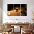 thumbnail image 3 of Elephant Stock Whiskey Glass On Barrel Wall Art - Horizontal Multi Panel Canvas - Dining Room Wall Decor - Food And Drink Multi Panel - Brown And Orange Decor - 57" x 36", 3 of 8