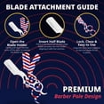 thumbnail image 3 of Regale Barber Supply Unique Finger Insert Straight Edge Razor – Barber Pole Design, 3 of 8