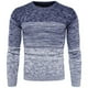 thumbnail image 3 of Otoño Invierno suéter hombres Patchwork cálido Jersey de punto Top hombres suéter hombres ropa кофта мужская pull homme свитер мужской, 3 of 5