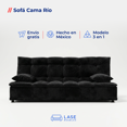 thumbnail image 2 of LASE Muebles Sofá Cama Grande Velvet Reclinable 3 Posiciones Oxford, 2 of 5