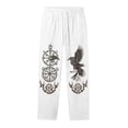 thumbnail image 4 of CONZONE Men's Baggy Viking Sweatpants Wide Leg Sweat Pants for Men Trendy Elastic Waist Drawstring Norse Mythology Graphic Y2K Soft Casual Joggers Pant With Pockets, 4 of 4
