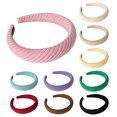 thumbnail image 4 of CSChome Bandeau pour Femmes Style Coréen Rétro Antidérapant Bandeau Large Accessoires pour Cheveux, 4 of 6