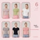 thumbnail image 4 of Ropa de fitness Ropa de yoga de manga corta transpirable que absorbe el sudor Top de mujer Ropa para correr de alta elasticidad Ropa de secado rápido Camiseta deportiva ajustada, 4 of 6