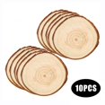 Natural Wood Slices 10Pcs 14 Inches Craft Wood Kit Unfinished Wooden