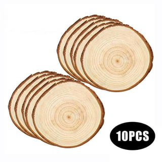 6 Pcs 10-12 Inch Wood Slices for Centerpieces, Wood Rounds for