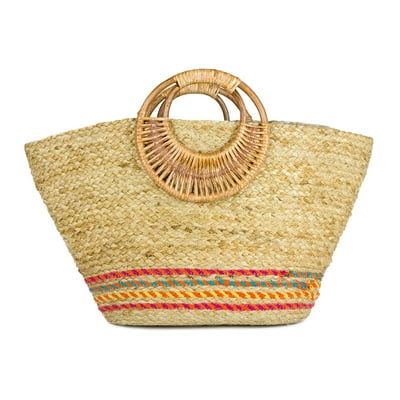 Eco Friendly Jute Tote Bag with Wooden Handle by Magid in Guatemala at GTQ 784 Rating 5