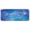 thumbnail image 1 of Space Kitchen Mat, Vibrant Star Clusters Constellation Ethereal Infinity Picture Image, Plush Decorative Kitchen Mat with Non Slip Backing, 47" X 19", Purple Grey Turquoise, by Ambesonne, 1 of 1
